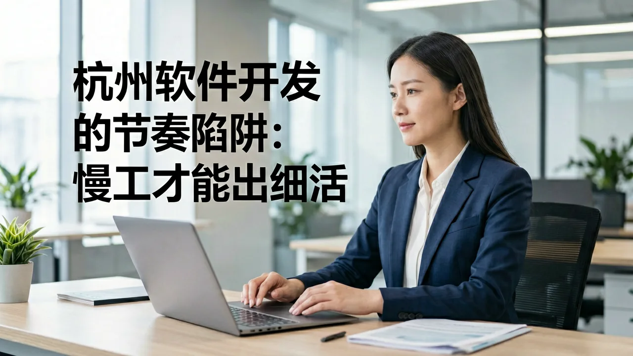 杭州软件开发的节奏陷阱：慢工才能出细活